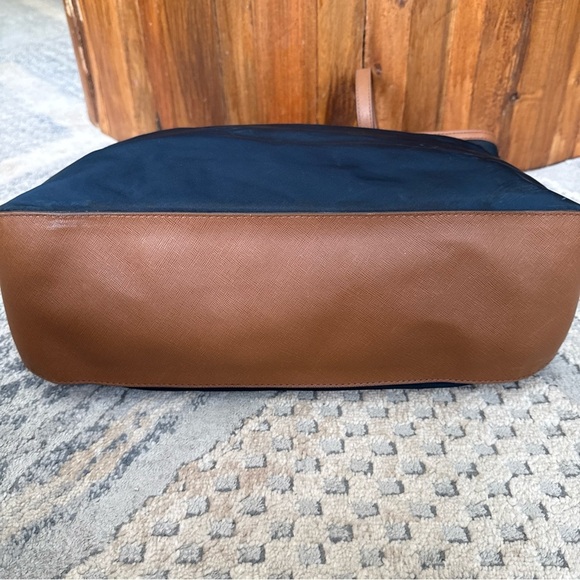 Preowned Michael Kors Kempton Navy Blue Nylon Tote Shoulder Handbag Purse P - Picture 9 of 13